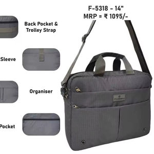 Sac à dos pour ordinateur portable professionnel avec tissu résistant à l'eau et plusieurs poches utilitaires d'Inde - Product Image 3