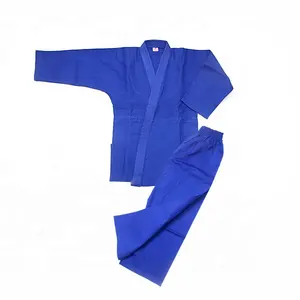 Venta al por mayor bjj gi-Uniforme de Judo para niños, ropa de artes marciales con cinturón de algodón blanco, nuevo diseño