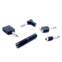 Jack Audio Y Splitter 6.35mm Male ke 2 1/4 Inch 6.35mm Female, Jack Stereo 6.35mm 2 Pin Konektor Male Female