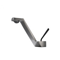 Robinet de lavabo inclinable en laiton brossé or rose gris, <span class=keywords><strong>mitigeur</strong></span> à poignée unique, robinet chaud et froid, économie d'eau, accessoires de salle de bain et de cuisine - Product Image 5