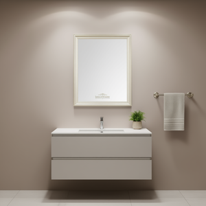 Espejo de Baño con Marco Dorado Glory Furniture Lorana G6500-M, Rectangular de 30-40 Pulgadas, Tradicional, para Colgar en la Pared - Product Image 2