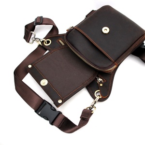 Riñonera de Cuero Genuino, Deportiva, para Senderismo, Personalizada, Vintage, Impermeable, con Cierre de Cremallera, Unisex, para Teléfono, para Actividades al Aire Libre - Product Image 3