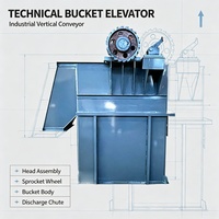 Elevator Vertikal Industri untuk Pengangkatan Material Bubuk Kimia dalam Jumlah Besar, Sistem Konveyor Menggunakan Unit Udara Bersih