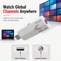 Clé USB TV analogique mondiale NTSC PAL SECAM, tuner USB 2.0 pour PC, ordinateur portable, ordinateur de bureau, plug and play, radio FM, télécommande