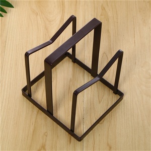 Étagères de rangement de cuisine modernes à double niveau en acier inoxydable pour couteaux, planches à découper, casseroles, assiettes, vaisselle - Product Image 5