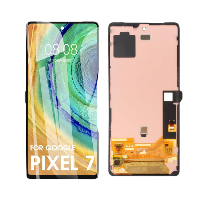 OLED LCD Display Assembly with Frame for Google Pixel 7 Touchscreen Replacement 3-Year Warranty Phone Compatible