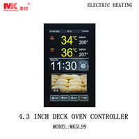 Thermostat intelligent à écran tactile MEIKONG 7 pouces, contrôleur de température pour four en plastique, ODM, indice de protection IP67, garantie d'un an - Vente chaude