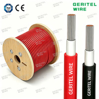 Cable Solar de Cobre Estañado XLPO de Mayor Potencia, 4MM2 6MM2 10MM2, Clasificación IP68, 1.5kV/1.8kV, Rojo y Negro, CC PV para Panel Solar