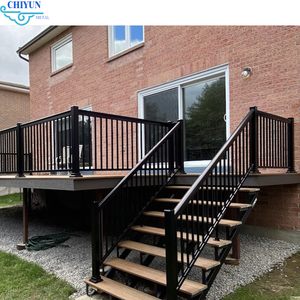 Nhôm kính ban công hiện đại lan can cầu thang sang trọng Thiết kế ngoài trời - Product Image 2