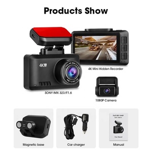 Nhà sản xuất 4K Novatek 96670 ống kính kép Dashcam đầy đủ 1080p HD 2.45inch màn hình cảm ứng GPS & Wifi Xe DVR - Product Image 5