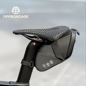 OFFBONDAGE sac de vélo 1.8L sac de selle de vélo réfléchissant étanche sac de queue de cyclisme Portable vtt route arrière Pack sous le sac de siège - Product Image 4