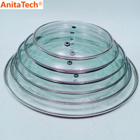 Couvercle en verre de silicone pour ustensiles de cuisine, poêle, casserole, 16 cm, 18 cm, 20 cm, 22 cm, 24 cm, 26 cm, 28 cm, 30 cm, 32 cm, 34 cm, 36 cm, 38 cm, 40 cm