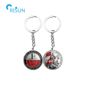 Llavero Personalizado con Escudo y Espada de Armadura de Dios, Cruz Roja, Caballero Templario, Religioso, Llavero Personalizado de Caballero Templario - Product Image 4