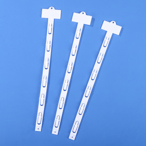 Hot bán siêu thị đầy màu sắc treo hiển thị tiêm <span class=keywords><strong>Clip</strong></span> dải nhựa Kệ talker dải - Product Image 3