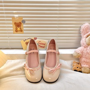 New Thick-Soled Bow Shoes French Soft-Cut Pumps for Women - Product Image 2