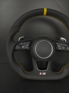 <span class=keywords><strong>Volant</strong></span> sport en cuir personnalisé <span class=keywords><strong>S</strong></span> <span class=keywords><strong>Line</strong></span> à fond plat pour <span class=keywords><strong>Audi</strong></span> A3/A4/A5/A6/Q3/Q5/A8/R8/A7 RS <span class=keywords><strong>S</strong></span> Series avec palettes de changement de vitesse - Product Image 5