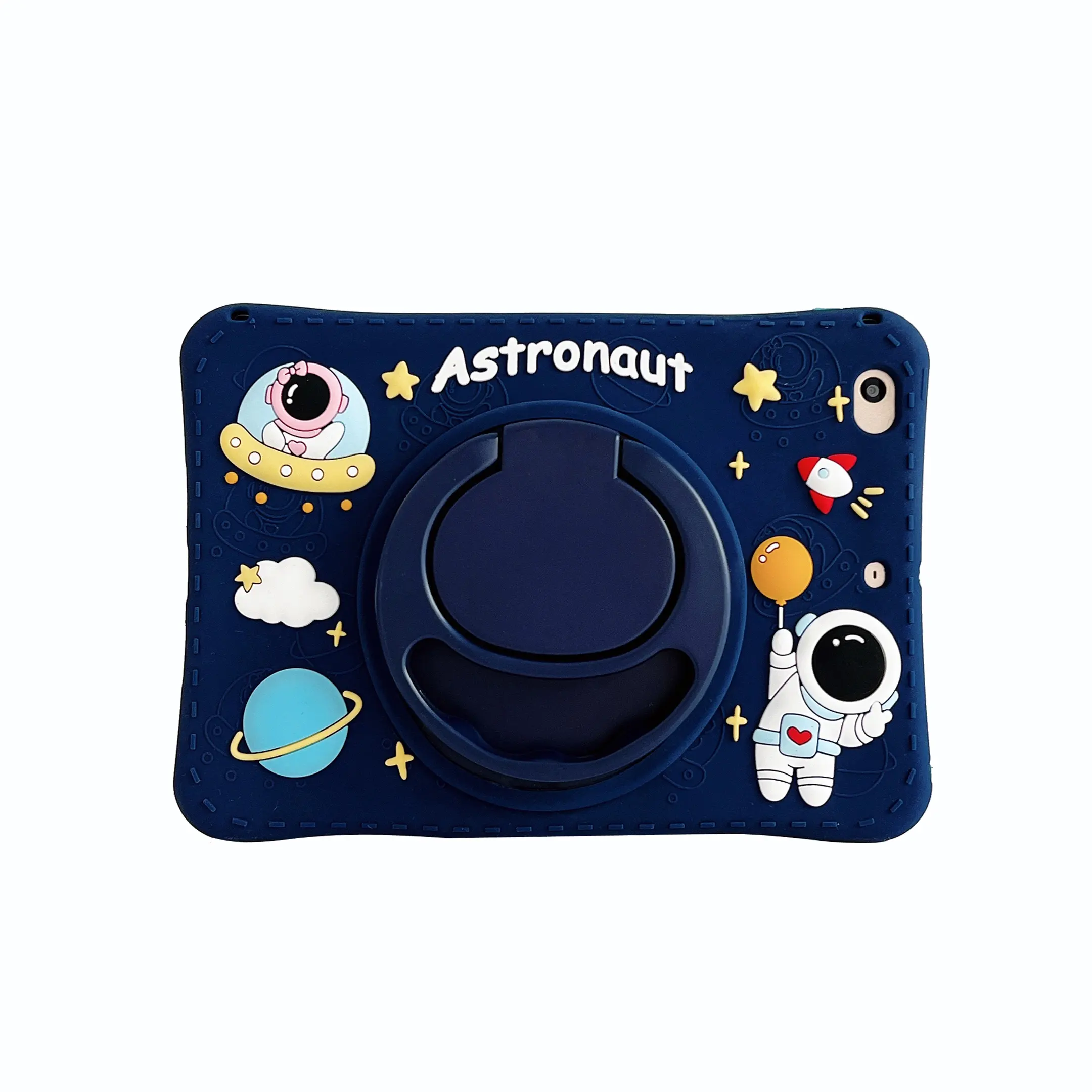 Pour iPad 10 6e 9.7 2017 2018 Astrona enfants housse en Silicone pour iPad Air 10.9 2022 Mini 4 5 6 360 degrés rotation tablette étui