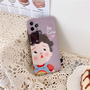 Étui de téléphone holographique personnalisé smiley, coque de téléphone rose pour garçons et appareil photo, pour <span class=keywords><strong>iphone</strong></span> 12 - Product Image 4