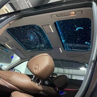 Kit de film ciel étoilé de toit ouvrant de voiture populaire lumière de toit ouvrant d'étoile pour une/deux/grande voiture de toit panoramique adaptée à Porsche Macan