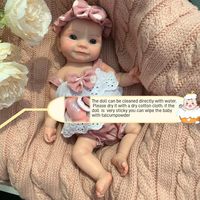 Poupée de mode réaliste en silicone de 10 pouces, jouet doux, bébé reborn pour filles, jouet éducatif à partir de 3 ans