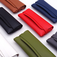 Nouvel étui à lunettes en cuir multicolore, sac à lunettes souple en PU, logo personnalisé, vente en gros, boîte de rangement pour lunettes