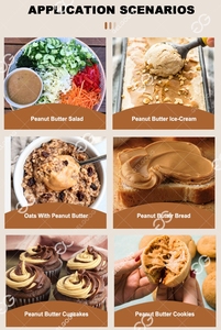 Dây chuyền sản xuất bơ hạnh nhân hoàn chỉnh hạt điều Hazelnut bơ làm thiết bị máy móc dây chuyền chế biến bơ đậu phộng nhỏ - Product Image 2