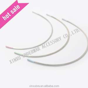 Soutien-gorge à armatures en acier inoxydable argenté personnalisé avec poudre de nylon importée de France pour robe de mariée et accessoires de sous-vêtements - Product Image 5