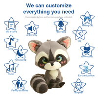 CE OEM ODM Jouet en peluche personnalisé Porte-clés poupée Raton laveur en peluche Faites votre propre peluche pour enfants Cadeaux d'entreprise