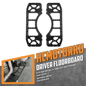Motosiklet Ön Tabanlar Ayak Pegleri Geniş Ayak Dayama Pedalı Alüminyum Siyah/Krom Harley Softail Dyna Touring Road Glide için - Product Image 2