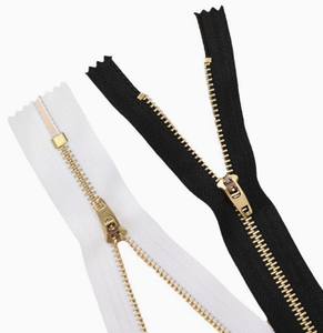 Directo de Fábrica, Venta al Por Mayor, Personalizado, Ecológico 4 #   <span class=keywords><strong>Cremallera</strong></span> metálica de latón de 25 cm con extremo cerrado para jeans, zapatos, prendas y bolsos - Product Image 6