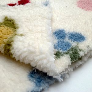 Heavyweight Fleece 100% poliéster tejido personalizado fruta impresa 345gsm Coral Fleece <span class=keywords><strong>tela</strong></span> <span class=keywords><strong>para</strong></span> bata <span class=keywords><strong>pijamas</strong></span> mantas - Product Image 3