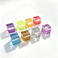 Lot de 12 supports d'étiquettes en acrylique transparents pour bureau et mariage