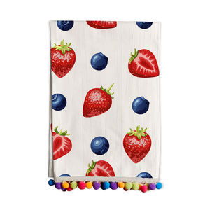 مناشف مطبخ قطنية مخصصة مطبوعة بشعار للعلامات التجارية وبرامج البيع بالتجزئة - Product Image 1