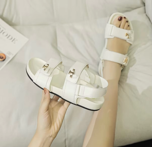 Sandalias Planas de Diseño de Lujo para Mujer, Nuevas 2026, de Alta Calidad, con Correas Ajustables, Casuales y Elegantes - Product Image 4