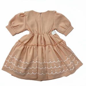 Robe d'été pour bébé fille et femme, avec nœud à la taille et dentelle, vente en gros de l'usine Jinhai, produit phare pour le commerce extérieur - Product Image 6