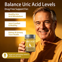 Complément alimentaire personnalisable en gros pour l'équilibre immunitaire et la régulation des niveaux d'acide urique – Capsules d'acide urique pour adultes