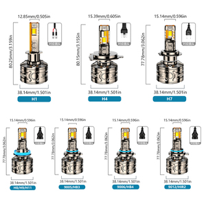 Tùy chỉnh Y28 300 Wát công suất cao Xe LED Đèn pha Bóng đèn H4 H11 <span class=keywords><strong>9005</strong></span> siêu Sáng 9006 9012 CANBUS H7 H1 Led Đèn Pha phục hồi - Product Image 6
