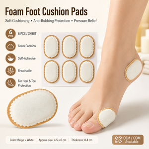 Almohadillas de fieltro de poliéster para el calzado, con forma de corazón y ovalada grande, autoadhesivas, antideslizantes, para mujer, para tacones altos, botas y zapatillas. - Product Image 1