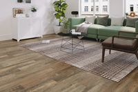 Revêtement de sol en vinyle imperméable LVT de 5 mm à pose libre avec système de clic