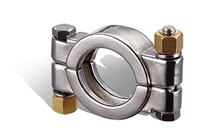 Collier de serrage sanitaire en acier inoxydable à trois pinces, robuste, haute pression, haute résistance, surface lisse, pour équipement et tuyauterie