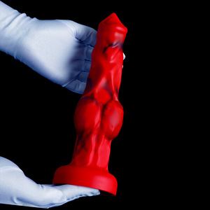 Nouvelle Texture loup <span class=keywords><strong>Dick</strong></span> Animal gode doux et réaliste épais pénis liquide Silicone adulte Sex Toy - Product Image 1