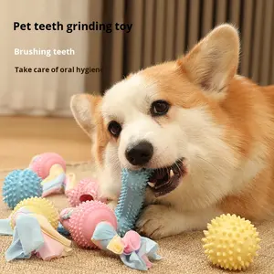 TPR Gıcırtılı Köpek Oyuncağı Küçük ve Orta Boy Köpekler İçin Uygun Dayanıklı Kendi Kendine Eğlence Sağlayan Sesli Top Toptan Özelleştirilebilir Köpek Oyuncağı - Product Image 1