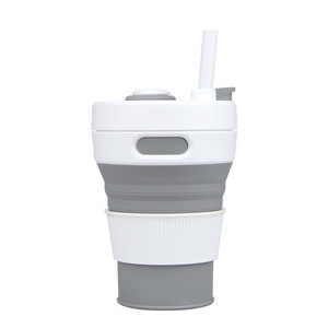 แก้วซิลิโคนพับได้แบบพกพา ปลอดสาร BPA สำหรับดื่มโดยตรง ใช้กลางแจ้ง สำหรับตั้งแคมป์และต้มน้ำ ลดราคาพิเศษ - Product Image 4