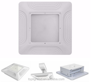 Auvent Led de Station-service IP65, pilote de sécurité intégré 140lm/W CE lentille en verre d'aluminium personnalisable en usine - Product Image 3