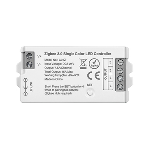 Zigbee màu duy nhất Led điều khiển <span class=keywords><strong>Dimmer</strong></span> cho DC12-24V màu duy nhất LED Strip điều khiển từ xa bằng ứng dụng - Product Image 1