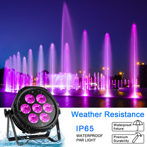 Ip33 ngoài trời dẫn mệnh có thể mini 7pcs RGBW 4in1 DMX máy giặt uplights không thấm nước sự kiện sân khấu dẫn mệnh ánh sáng - Product Image 3