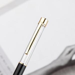 Promotie Goedkope Diy Barrel Buis Balpen Metalen Floater Multi-Color Drijvende Balpennen Fontein See Through Glitter Lege Pen - Product Image 2