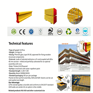 Poutres de coffrage en <span class=keywords><strong>bois</strong></span> H20 pour la construction en béton – Offre Spéciale - Product Image 5