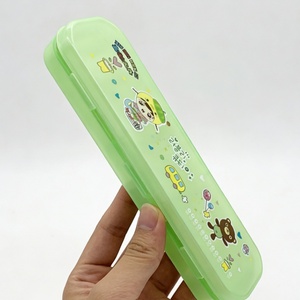 Estuche de Lápices de Plástico para Estudiantes Escolares, Niños y Niñas, Estuche de Lápices Escolar con Dibujos Animados, Estuche de Almacenamiento para Niños - Product Image 3