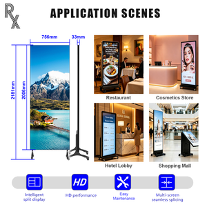 Pantalla LED Plegable Inteligente RX para Interiores, Personalizable, 4K, P1.25, para Ascensores, Aeropuertos, Educación, Publicidad, <span class=keywords><strong>Tiendas</strong></span> Minoristas - Product Image 2